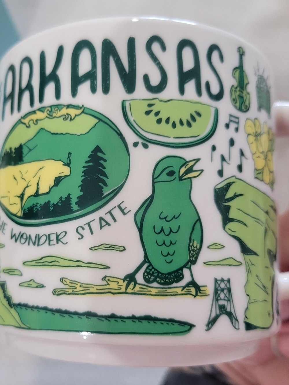 Starbucks Arkansas Ceramic Mug-Been There Series